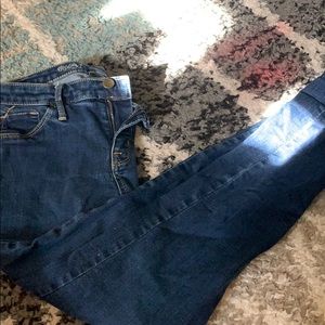 Mid rise denim jegging